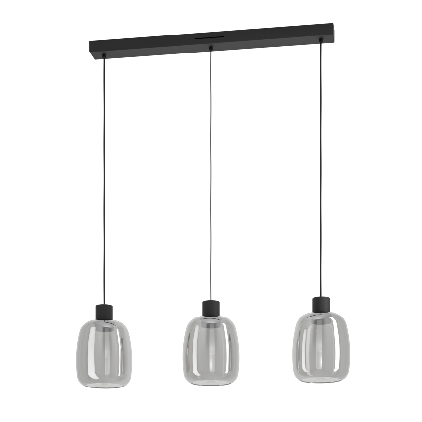 Eglo - LED RGBW Lampadario dimmerabile a sospensione con filo 3xLED/3,7W/230V 2700-6500K grigio