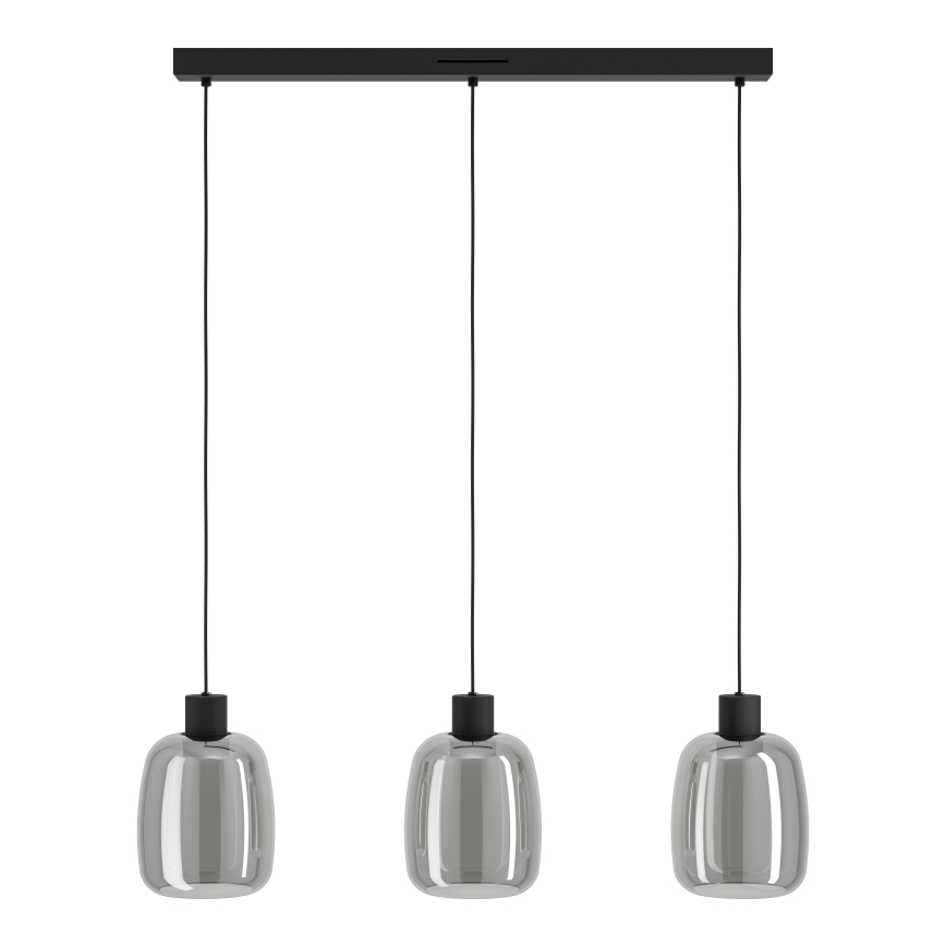 Eglo - LED RGBW Lampadario dimmerabile a sospensione con filo 3xLED/3,7W/230V 2700-6500K grigio