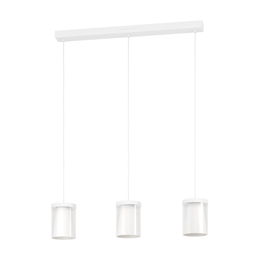 Eglo - LED RGBW Lampadario dimmerabile a sospensione con filo 3xLED/3,7W/230V 2700-6500K bianco ZigBee