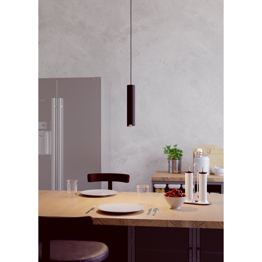 Eglo - LED RGBW Lampadario dimmerabile a sospensione con filo LED/3,7W/230V 2700-6500K nero