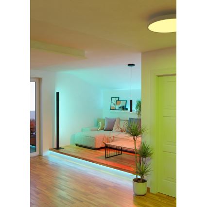 Eglo - LED RGBW Lampadario dimmerabile a sospensione con filo LED/3,7W/230V 2700-6500K nero