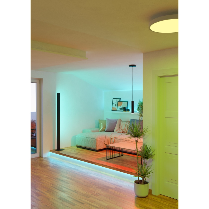 Eglo - LED RGBW Lampadario dimmerabile a sospensione con filo LED/3,7W/230V 2700-6500K nero
