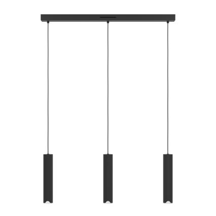 Eglo - LED RGBW Lampadario dimmerabile a sospensione con filo 3xLED/3,7W/230V 2700-6500K nero