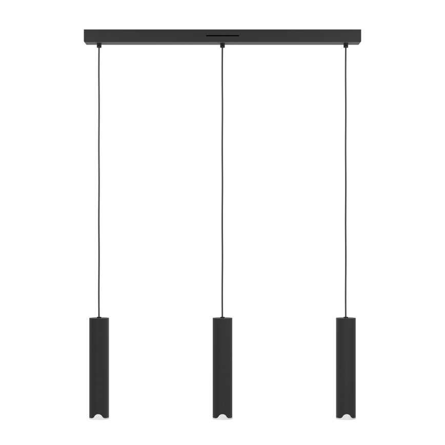 Eglo - LED RGBW Lampadario dimmerabile a sospensione con filo 3xLED/3,7W/230V 2700-6500K nero