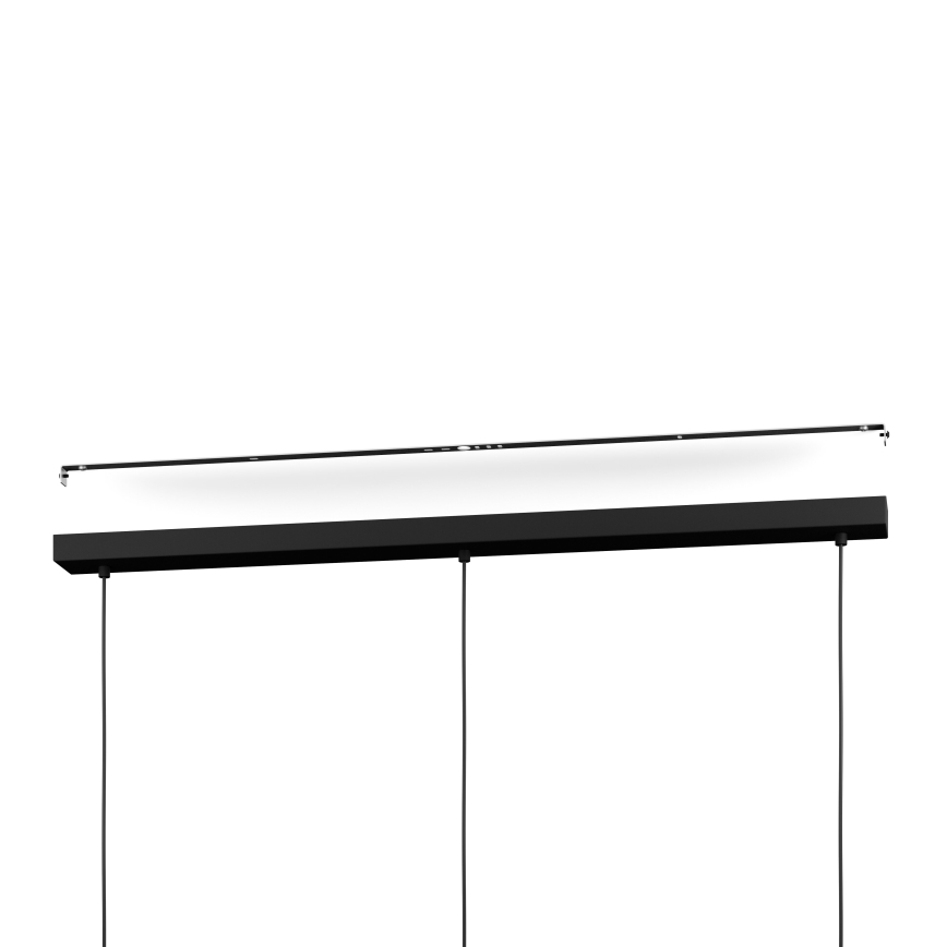 Eglo - LED RGBW Lampadario dimmerabile a sospensione con filo 3xLED/3,7W/230V 2700-6500K nero