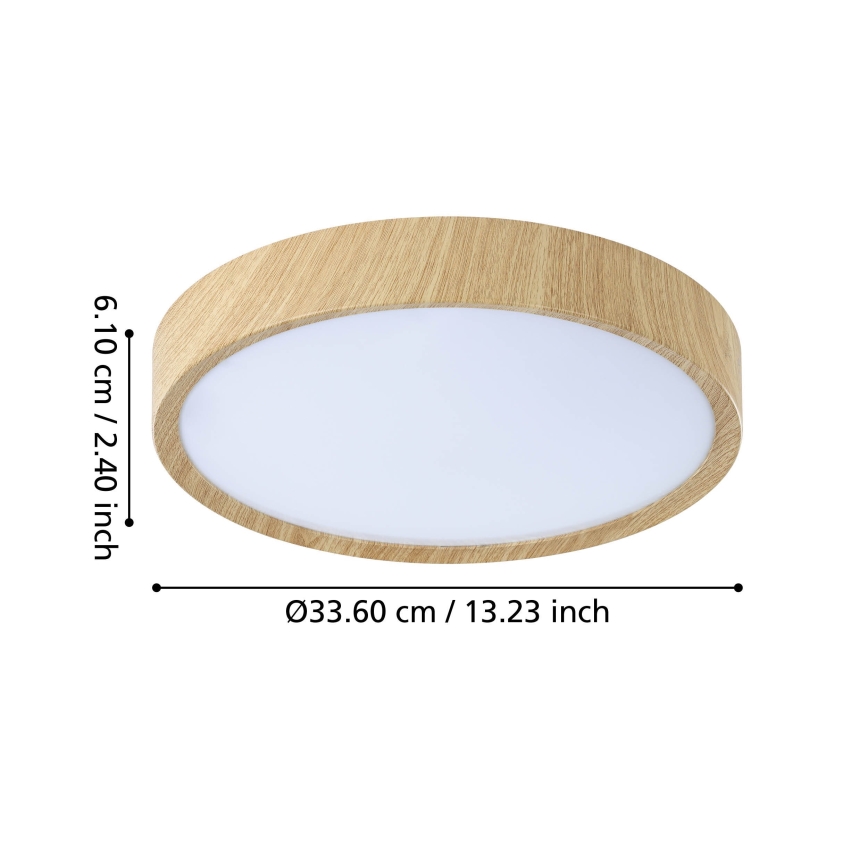 Eglo - Plafoniera LED da bagno LED/14,6W/230V IP44 beige
