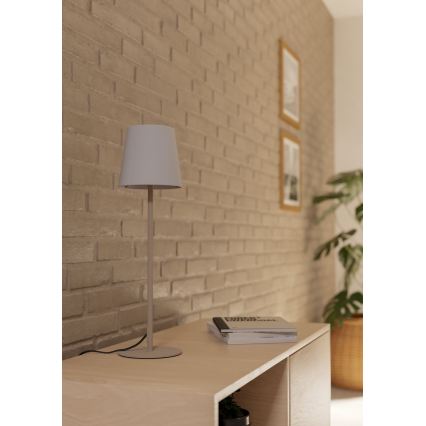 Eglo - Lampada da tavolo 1xE14/40W/230V crema/bianco