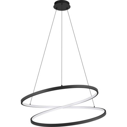 Eglo - Lampadario LED a sospensione con filo LED/42W/230V 3000K nero