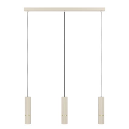 Eglo - Lampadario LED a sospensione con filo 3xGU10/5W/230V 3000K beige
