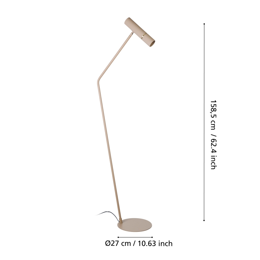 Eglo - Lampada LED da terra 1xGU10/5W/230V 3000K beige