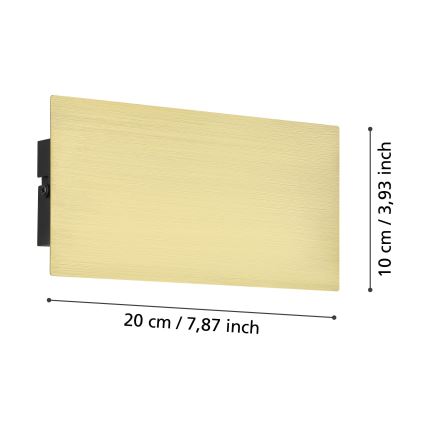 Eglo - Applique a LED LED/6W/230V 3000K oro