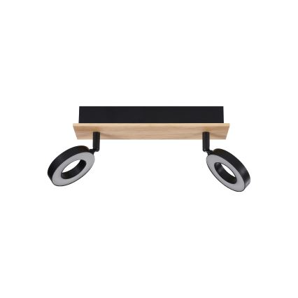 Eglo - Faretto LED 2xLED/4,2W/230V nero/marrone