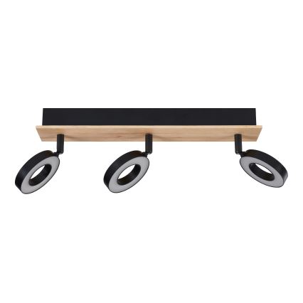 Eglo - Faretto LED 3xLED/4,2W/230V nero/marrone