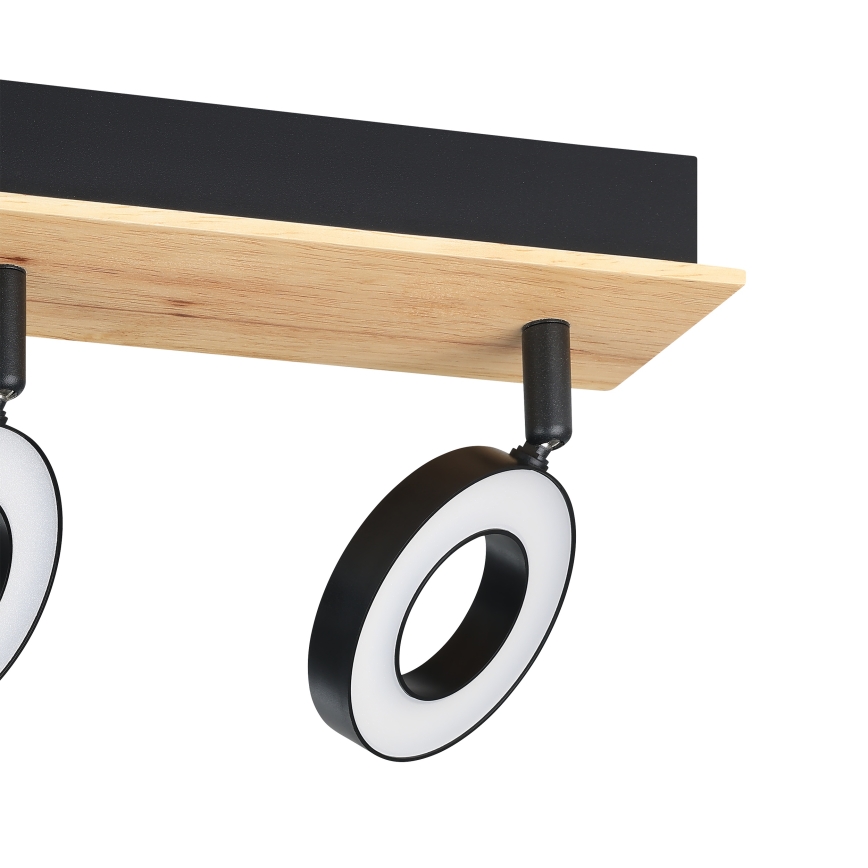 Eglo - Faretto LED 3xLED/4,2W/230V nero/marrone