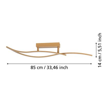 Eglo - Plafoniera LED LED/12W/230V 4000K beige