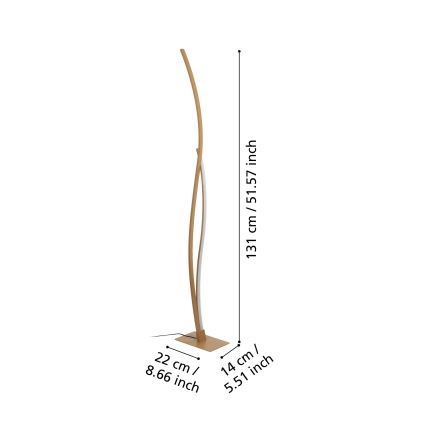 Eglo - Lampada LED da terra LED/20W/230V 4000K beige