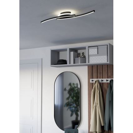 Eglo - Plafoniera LED LED/12W/230V 4000K nero