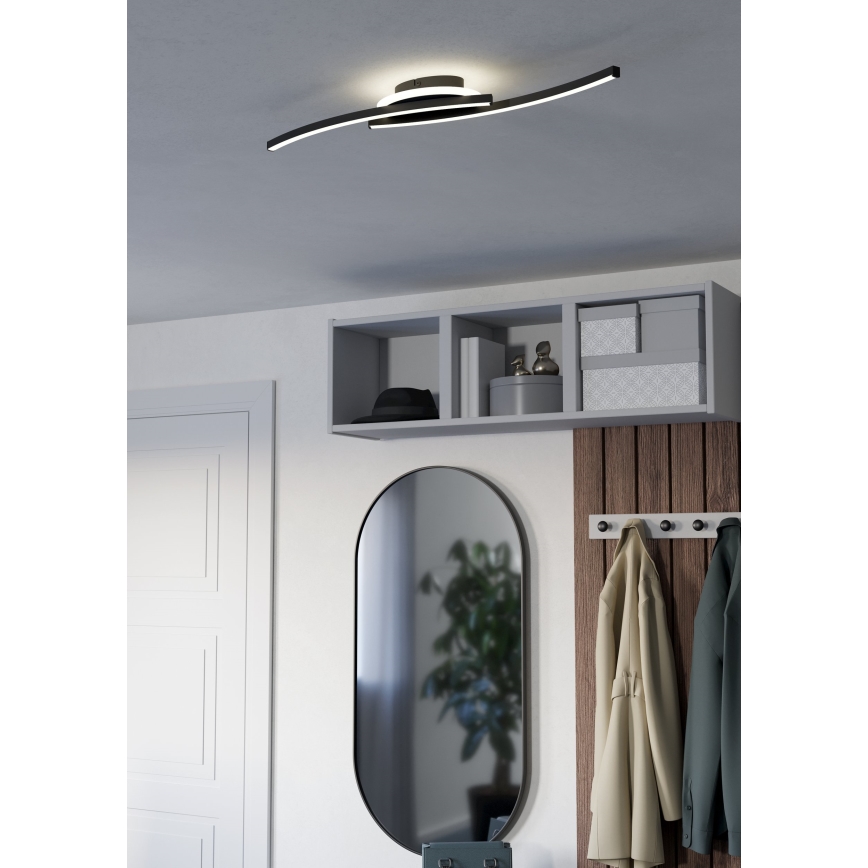 Eglo - Plafoniera LED LED/12W/230V 4000K nero