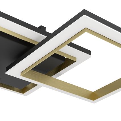 Eglo - Plafoniera LED dimmerabile LED/20W/230V 4000K nero/oro