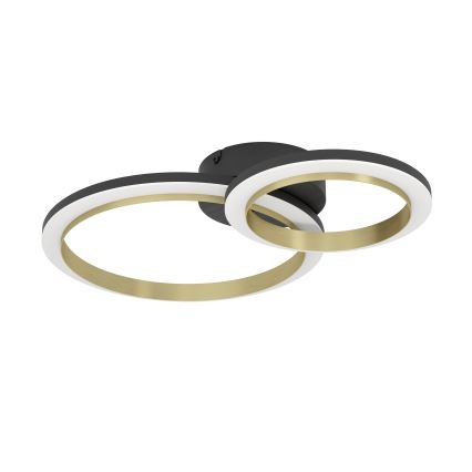 Eglo - Plafoniera LED dimmerabile LED/12W/230V 4000K nero/oro
