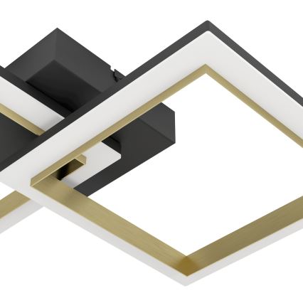 Eglo - Plafoniera LED dimmerabile LED/18,4W/230V 4000K nero/oro