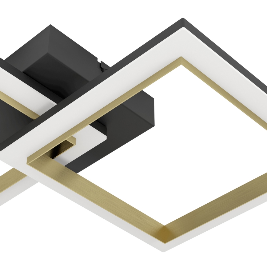Eglo - Plafoniera LED dimmerabile LED/18,4W/230V 4000K nero/oro