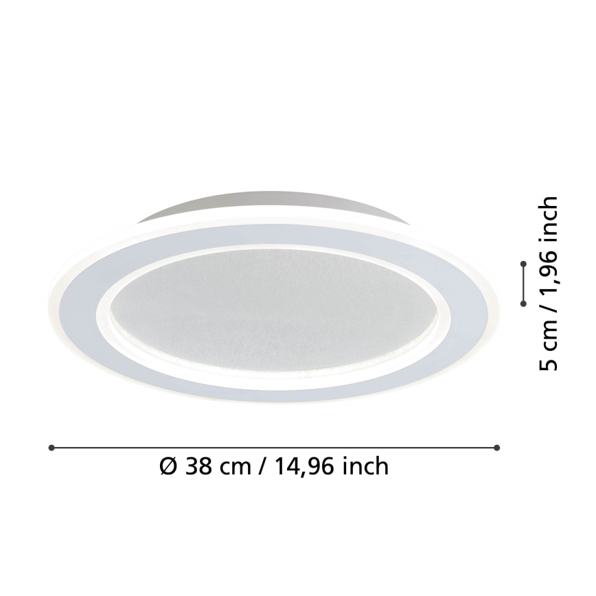 Eglo - Plafoniera LED dimmerabile LED/20W/230V 2700-6500K bianco + telecomando