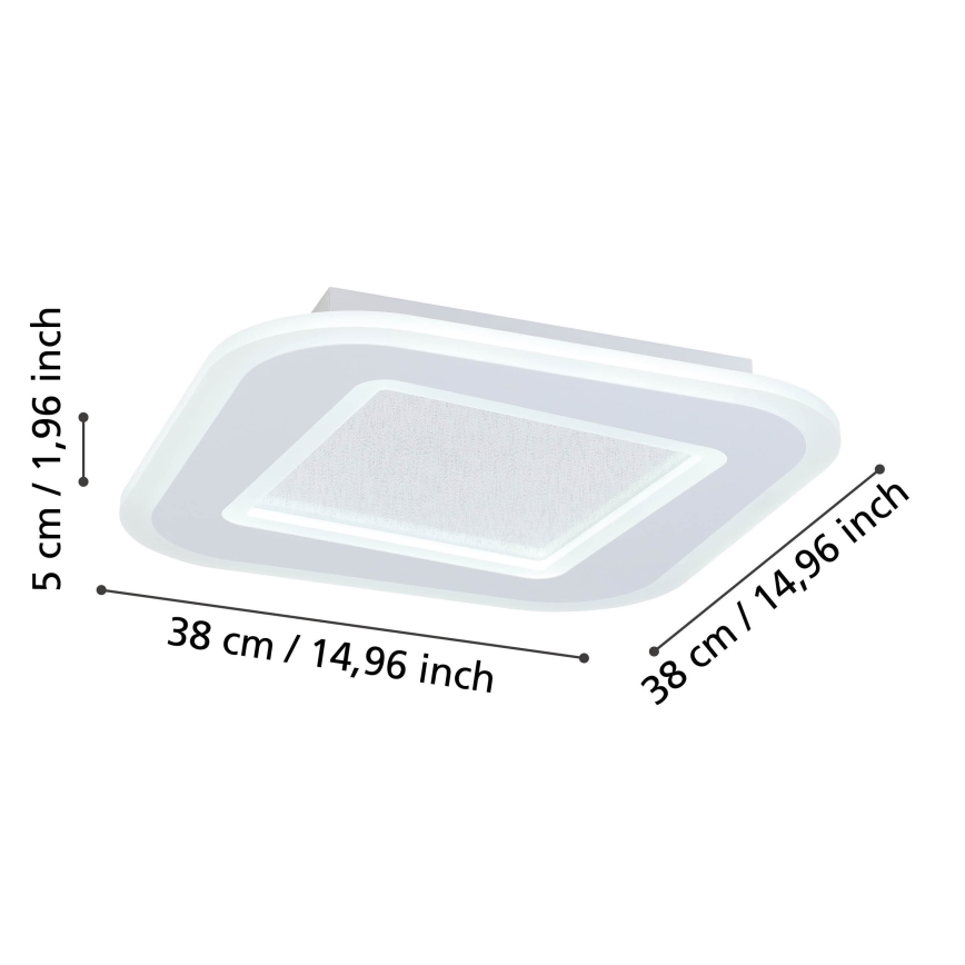 Eglo - Plafoniera LED dimmerabile LED/20W/230V 2700-6500K bianco + telecomando