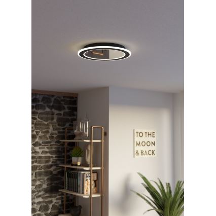 Eglo - Plafoniera LED dimmerabile LED/20W/230V 2700-6500K nero + telecomando