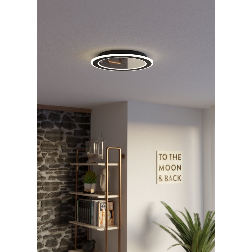 Eglo - Plafoniera LED dimmerabile LED/20W/230V 2700-6500K nero + telecomando