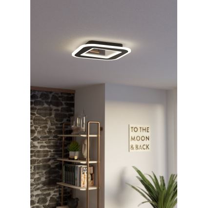 Eglo - Plafoniera LED dimmerabile LED/20W/230V 2700-6500K nero + telecomando