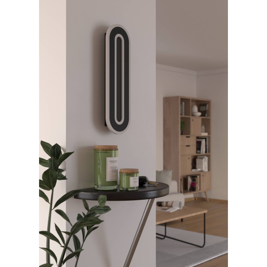 Eglo - Applique a LED LED/12W/230V 4000K nero