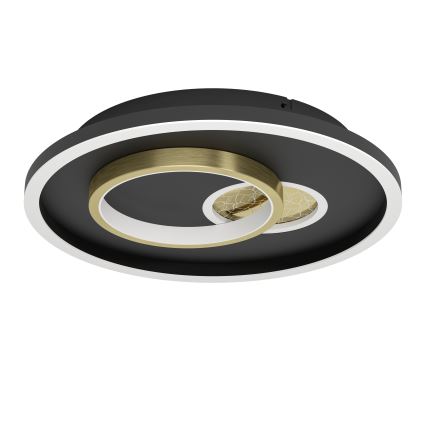 Eglo - Plafoniera LED 1xLED/14W/230V + 1xLED/8,5W diametro 38 cm nero/oro