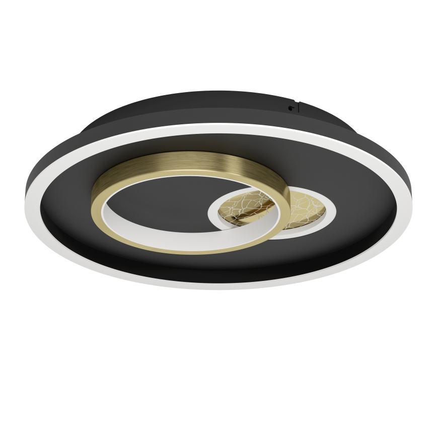 Eglo - Plafoniera LED 1xLED/14W/230V + 1xLED/8,5W diametro 38 cm nero/oro