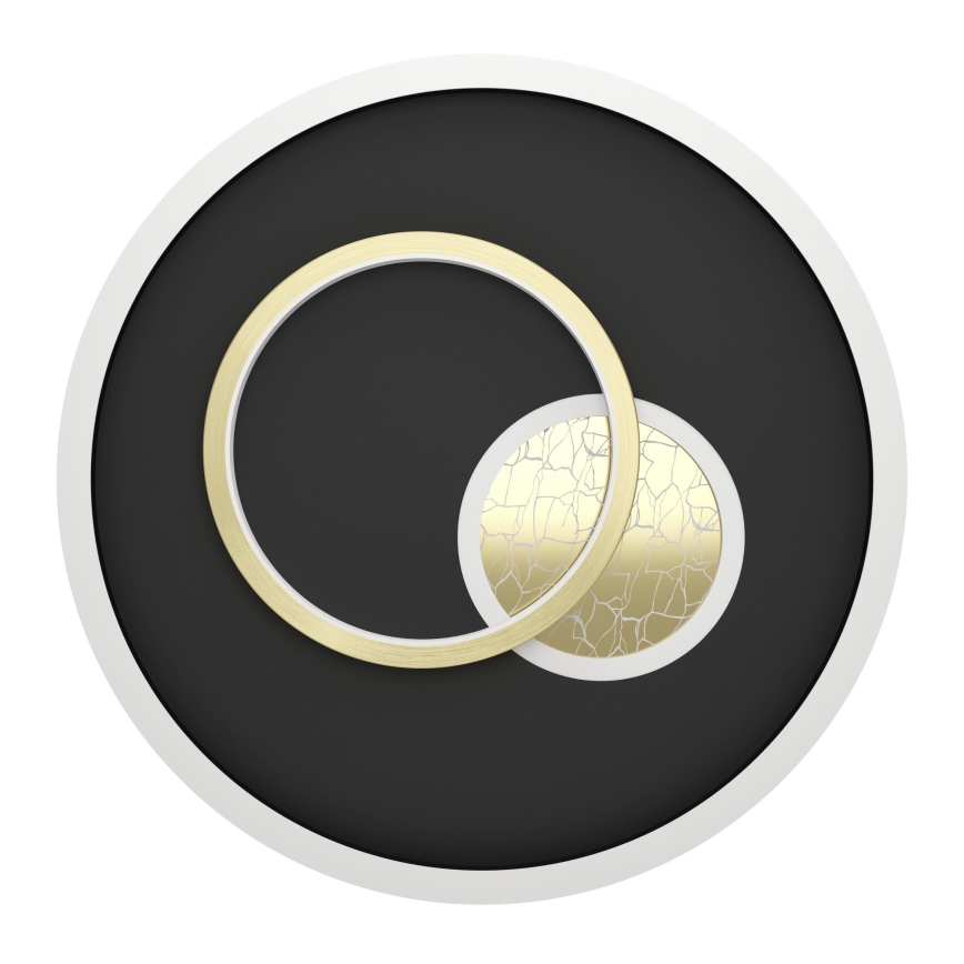 Eglo - Plafoniera LED LED/14W/230V + LED/8,5W Ø 38 cm nero/oro