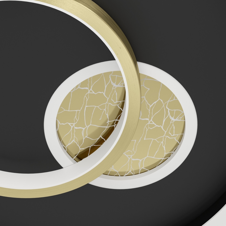 Eglo - Plafoniera LED LED/14W/230V + LED/8,5W Ø 38 cm nero/oro