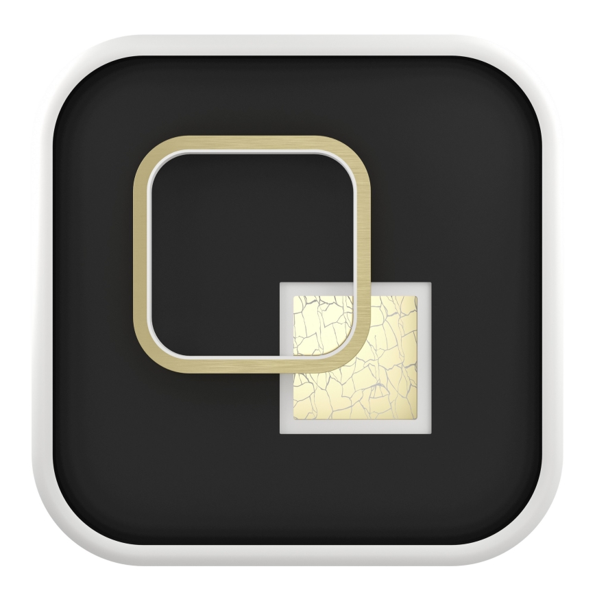 Eglo - Plafoniera LED LED/16,2W/230V + LED/9,2W 38x38 cm nero/oro