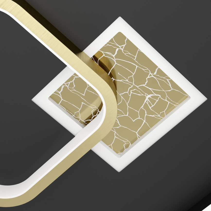 Eglo - Plafoniera LED LED/16,2W/230V + LED/9,2W 38x38 cm nero/oro