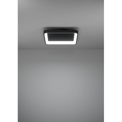Eglo - Plafoniera LED dimmerabile LED/12W/230V 2700-6500K nero + telecomando