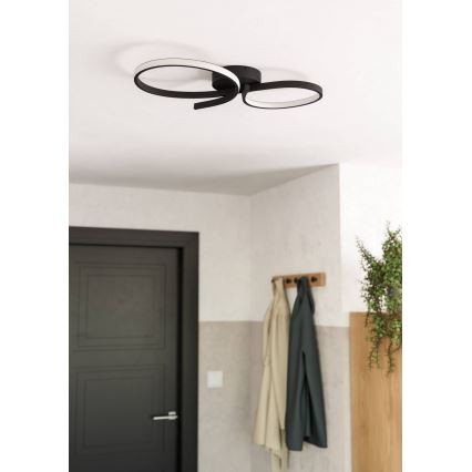 Eglo - Plafoniera LED LED/21W/230V 3000K nero