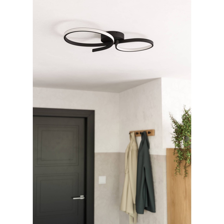 Eglo - Plafoniera LED LED/21W/230V 3000K nero