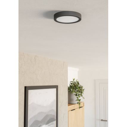 Eglo - Plafoniera LED 7,5W/230V 2700/4000/6500K Ø 16,6 cm nera