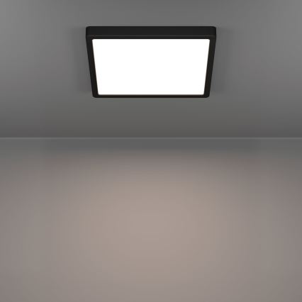 Eglo - Plafoniera a LED/13W/230V 2700/4000/6500K 29x29cm nera