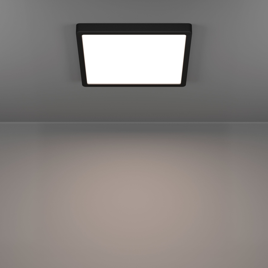 Eglo - Plafoniera a LED/13W/230V 2700/4000/6500K 29x29cm nera