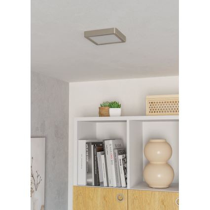 Eglo - Lampada da soffitto LED/7W/230V 2700/4000/6500K 15x15 cm cromo opaco