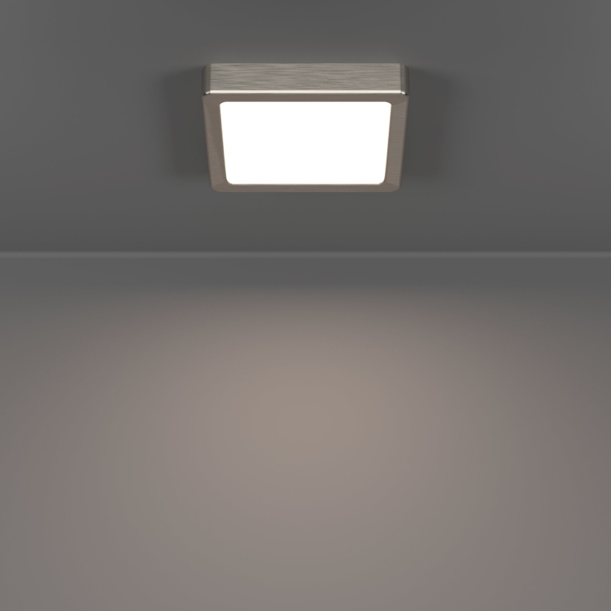 Eglo - Lampada da soffitto LED/7W/230V 2700/4000/6500K 15x15 cm cromo opaco