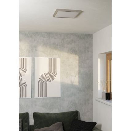 Eglo - Plafoniera LED LED/13W/230V 2700/4000/6500K 29x29 cm cromo opaco