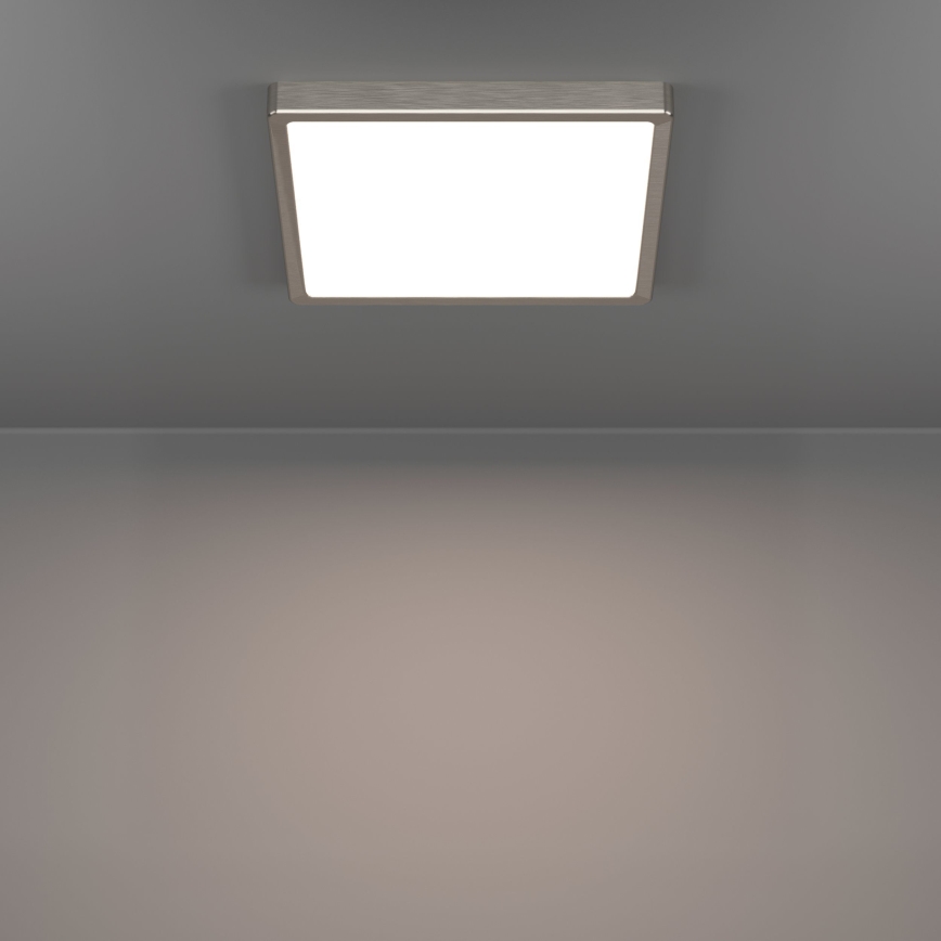 Eglo - Plafoniera LED LED/13W/230V 2700/4000/6500K 29x29 cm cromo opaco