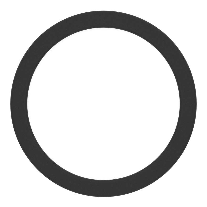 Eglo - Plafoniera da bagno a LED, 7,5 W, 230 V, Ø 16,6 cm, IP44, nera