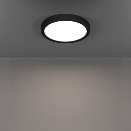 Eglo - Plafoniera da bagno LED/11,5W/230V 2700/4000/6500K Ø 21,1 cm IP44 nera